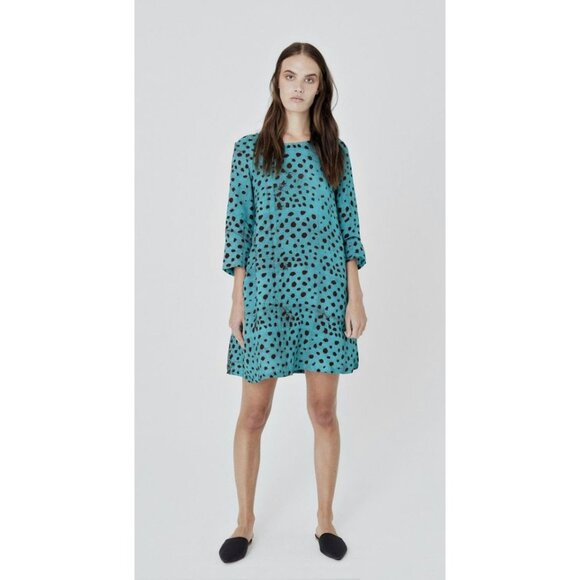 OSEI-DURO Krobo Short Dress in Baby Giraffe Print Size XL - Picture 1 of 8